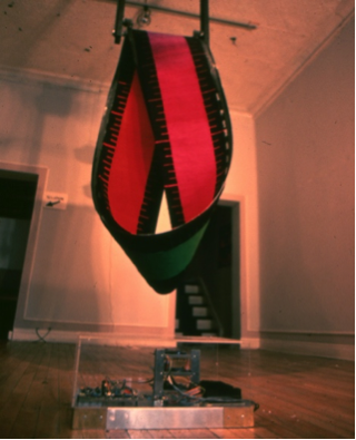 Mobius DATE - 1983 DISCIPLINE - Art MEDIUM – Interactive kinetic sculpture STATUS – Displayed at the Artculture Resource Centre