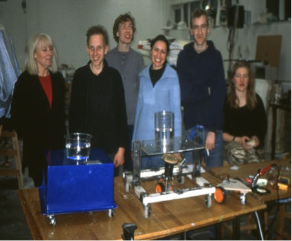 Fishbot DATE – 2000 DISCIPLINE - Education MEDIUM – Fish controlled robotic sculpture STATUS – 6 students from the Royal Acadamie of Art in Stockholm, Sweden